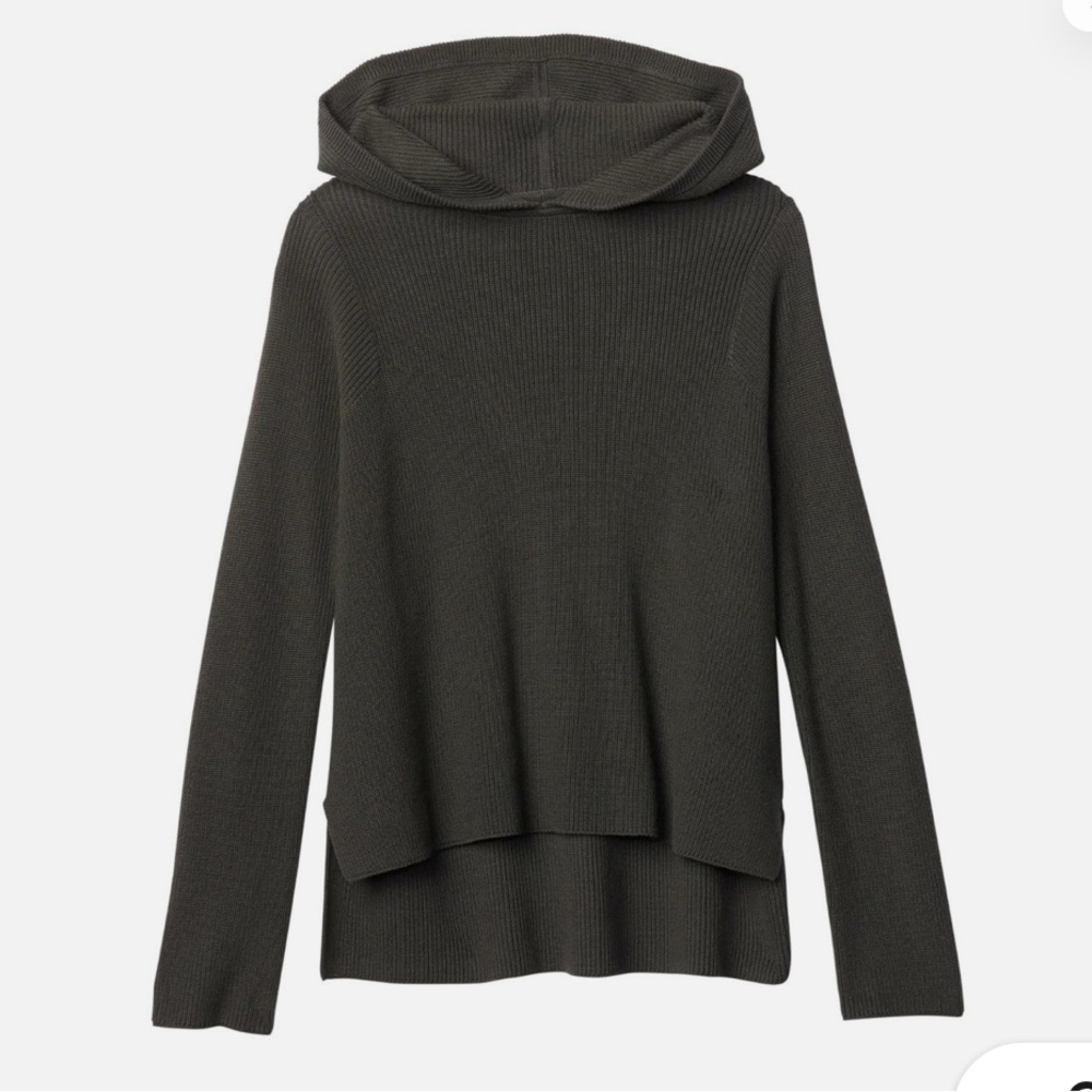 Athleta Rest Day Hoodie Sweater, Dove Grey Heather XS - Picture 3 of 13